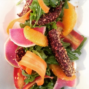 In 2015, I've resolved to eat more salads, like this beautiful beet salad from Affina Food + Wine.