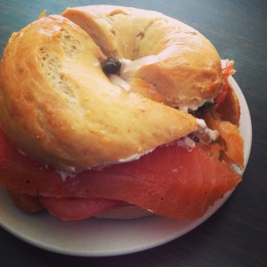 Bon Ton L'Roy's Lighthouse Smokehouse is now open. The lox bagel stole the spotlight from the BBQ for me.